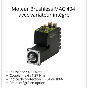 Moteur Brushless MAC 404 JVL, gamme TRANSTECHNIK